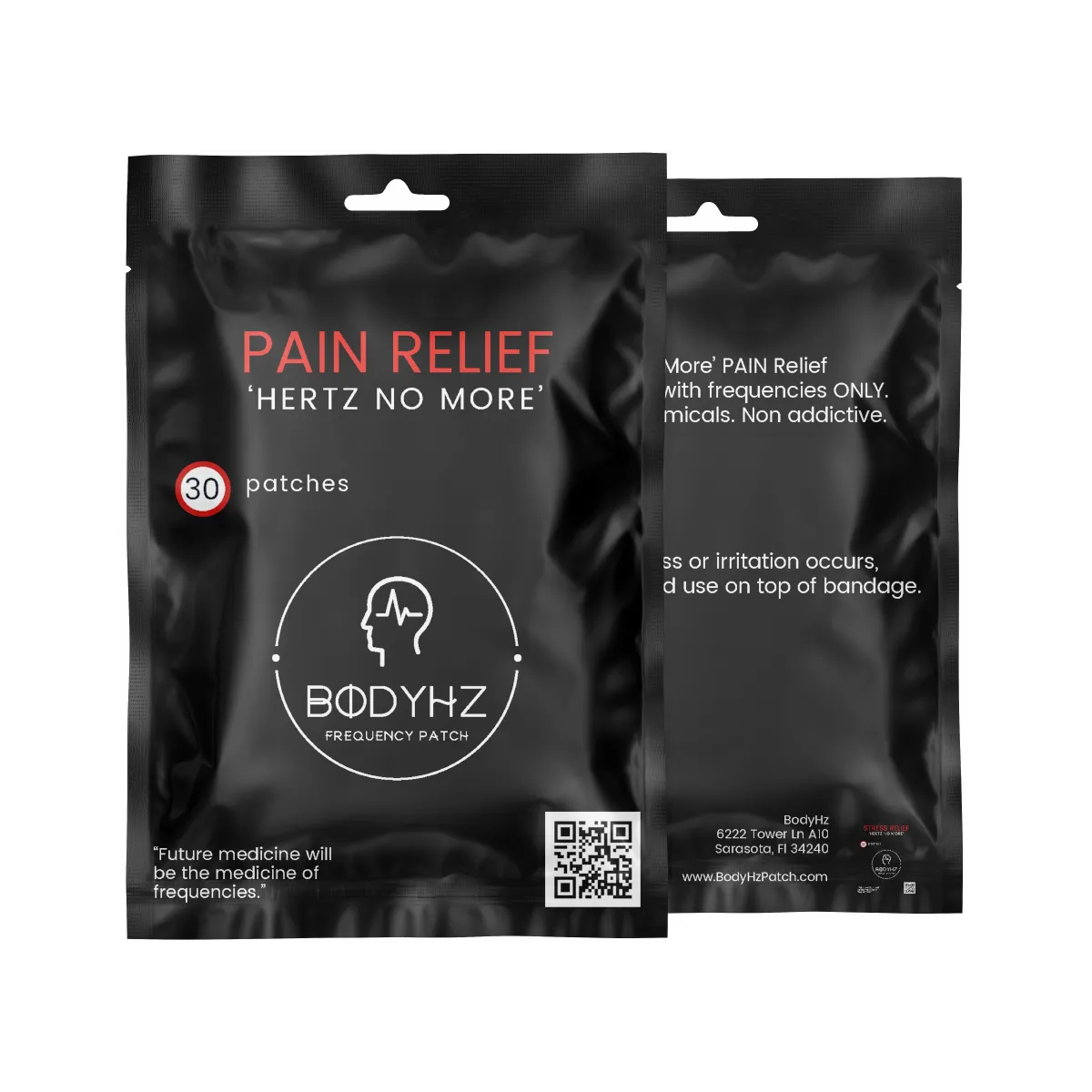 BODY HZ - Pain Relief "Hertz No More"  Frequency Therapy Patches